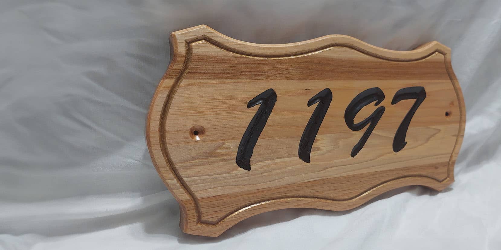 Civil address in wood